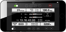 VariCam 35 HOME screen (iPhone)