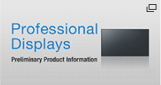 Professional Displays Preliminary Product Information