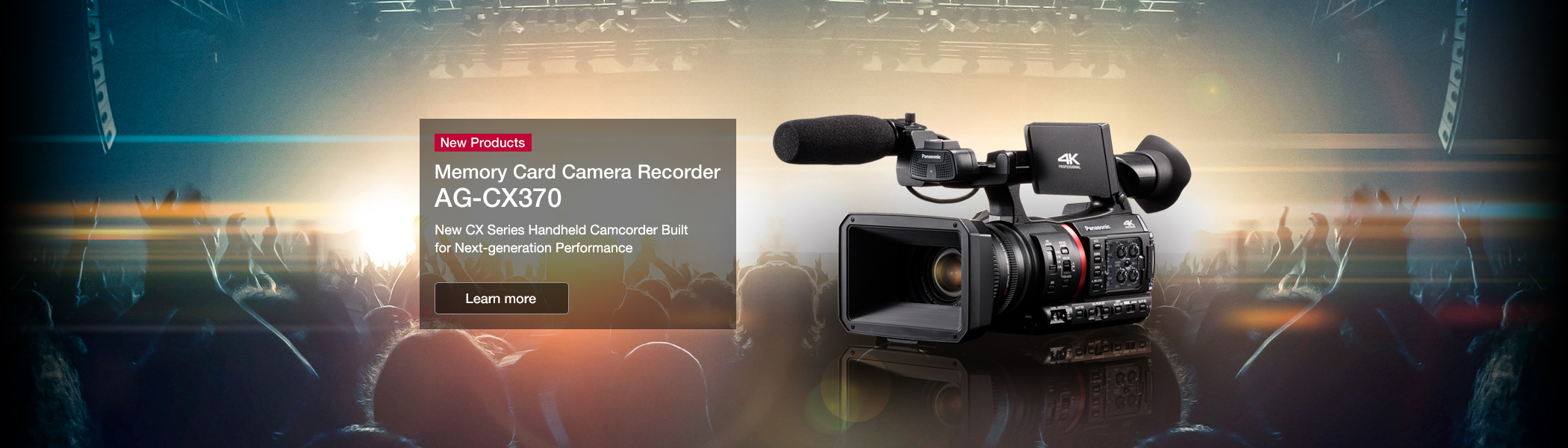 New Products Memory Card Camera Recorder AG-CX370 New CX Series Handheld Camcorder Built for Next-generation Performance