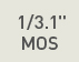 1/3.1" MOS