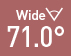 Wide 71.0°