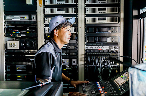 Photo: Mr. Nakano during the operation