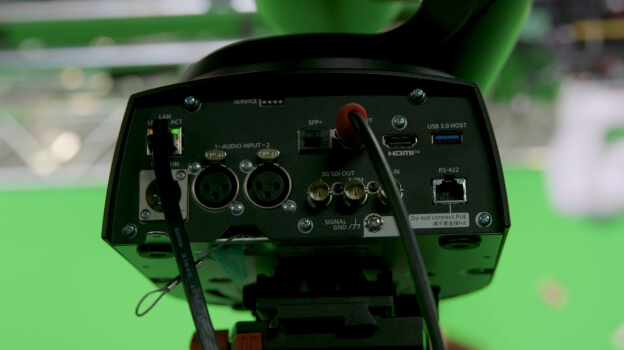 Well-equipped rear panel terminals